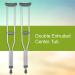McKesson Tall Adult Underarm Crutches - 350 lb Limit - Aluminum Frame - 2 Pair - Buy Online on GoSupps.com