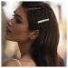 Inilbran Vintage Rhinestone Hair Clip Gold Crystal Hair Barrettes Sparkly Crystal Barrette Head Clips Sparkle Cz Hair Clip Decorative Headwear wedding headpieces Hair Accessories for Women and Girls