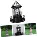 2pcs Solar Rotating Light Outdoor Lighthouse Exterior Solar Powered Lights Retro Decor Towers Statue Lights Rotating Landscape Light Solar Lighthouse Yard Solar Lighthouse Lantern (Black) - Buy Online on GoSupps.com