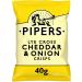 Pipers Crisps | Lye Cross Cheddar & Onion | 24 x 40G - Buy Online on GoSupps.com
