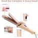 Mini Curling Tongs 25mm - Travel Hair Curler Iron, 5 Temp Settings, LED Display, Dual Voltage - Pink - Buy Online on GoSupps.com