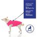 Gooby Zip Up Fleece Dog Sweater - Warm Step-in Jacket for Small to Medium Dogs - Pink (Medium, 17.5 Chest) - Indoor/Outdoor Use - Buy Online on GoSupps.com