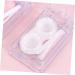 Solustre 6-Pack Mini Contact Lens Containers - Japanese Style Holder with Mirror & Cleaning Case - Buy Online on GoSupps.com