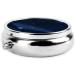 Dark Blue Night View Round Pill Box - 3 Compartment Portable Organizer for Travel | International Shipping - Buy Online on GoSupps.com
