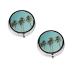 (Palm Tree) Round Pill Box 3 Compartment Pill Box Mini Decorative Pocket Purse Portable Travel Medicine Tablet Vitamin Holder Organizer Pill Case