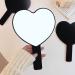 TBWHL Heart-Shaped Travel Handheld Mirror with Handle - Black (1 Pack) - Buy Online on GoSupps.com