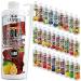 C.P.Sports beverage syrup for mineral drink i syrup sugar-free for vital drink cola with vitamins i beverage concentrate for mixing with water for sports drink i 1 liter + pump dispenser cola 1 l (1 Pack)