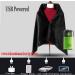 Portable USB Electric Heating Ceiling Scarf | 3 Heating Settings | Soft Fleece | Black | Ideal for Warmth Anywhere - Buy Online on GoSupps.com