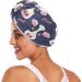 Small Cows Hair Towel 2 Pack - Super Absorbent Quick Dry Hair Turbans for Women & Girls - Stylish Button Twisty Wrap - Buy Online on GoSupps.com