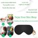 Starly 100% Silk Sleep Mask - Adjustable Strap Blindfold for Women/Men/Kids - Soft Light Blocking Blinders - Black - Buy Online on GoSupps.com