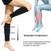 Compression Socks for Men & Women - Open Toe Calf Cuff Support for Varicose Veins & Edema - Two-Stage Elastic - Ideal for Swollen Ankles & Wound Feet - Black M - Buy Online on GoSupps.com