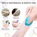 Crystal Hair Eraser - Painless Silky Hair Removal Stone for Women and Men - Fast & Easy Magic Hair Remover for Arms, Legs & Back (Sky Blue) - Buy Online on GoSupps.com