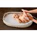Maidek Baby Changing Basket - Handmade Woven Cotton Rope Moses Basket - Changing Table Topper with Mattress Pad  Removable Cover  Soft Blanket  Furniture - 29x16x4.7 Brown/White - Buy Online on GoSupps.com