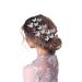20 Pcs White Butterfly Hair Clip Wedding Hair Accessories Halloween Lace Hair Bows Embroidery Flower Hair Clips Alligator Pins Hair barrettes clamps for Women Girls Teens White-20pcs