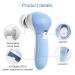 Buy MOSCHOW Face Cleansing Brush 4-in-1 Set - Waterproof Facial Brush with Exfoliating Heads - Blue - Buy Online on GoSupps.com