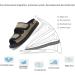 Extra Wide Men's Diabetic Open Toe Slippers for Swollen Feet - Adjustable Edema Shoes for Arthritis - Size 12, Black - Buy Online on GoSupps.com