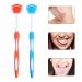 EXCEART 2pcs Tongue Scraper Cleaner Set - Fresh Breath Tongue Cleaner Brush for Adults - Buy Online on GoSupps.com