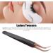 Stainless Steel Rose Gold Curved Tweezers for Eyelash Extensions | Precision False Eyelash Application - Buy Online on GoSupps.com