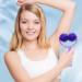Massage Balls Scooter & Roller - Self-Massage Tool for Back Legs Feet & Muscle Pain Relief - Purple - Buy Online on GoSupps.com