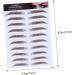 Angoily 5pcs Eyebrow Stickers Authentic Eyebrows Black Out Stickers Eyebrow Tool Hair Post Paper 3d - Buy Online on GoSupps.com