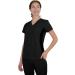 Womens Black Scrub Set with Stretch Knit Panel - Medical Nursing GT 4FLEX - Size Medium - Buy Online on GoSupps.com