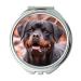 YENDOSTEEN Mirror Travel Mirror Dog Portrait Cute Mammal Animal Rottweiler pocket mirror portable mirror