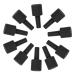 ARTSEWPLY 10 Pieces Bottle Nail Polish Nail Gel Builder Holder For Nail Polish Refillable Nail Polish DIY Nail Couture Gel Nail Polish Package Nail Bottles Para Plastic P.p Black