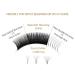 EMEDA 3D Effect Easy Fan Volume Lash Extensions | D Curl 0.05 | 2D-10D | 8-15mm Mixed Tray - Perfect for Professional Use - Buy Online on GoSupps.com