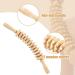 Ergonomic Massage Roller Stick - 12 Rolls Wood - 17.3 Inch Slip-Proof Cellulite & Muscle Relaxation Tool for Leg Waist & Belly - Buy Online on GoSupps.com