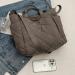 Arvalolet Women's Quilted Winter Shopper Bag - Light Padded Large Capacity Fluffy Hobo Handbag in Gray - Buy Online on GoSupps.com