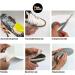 SoleShieldz Transparent Shoe Sole Protector - Large Size for Jordans Dunks & Sneakers | 4 Pcs Defender & Guard - Buy Online on GoSupps.com