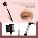 2Pcs Eyebrow Brush & Eyelash Comb Set - Ultimate Tool for Mascara Clumps Brow Grooming & Lash Separation - Black Eyebrow Makeup Brushes - Buy Online on GoSupps.com