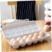 OFFSCH 2pcs Anti-Collision Damage Chicken Container with Lid Refrigerator Egg Organizer Egg Bins re-usable Grey 30X11X6.5CM - Buy Online on GoSupps.com
