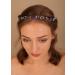 Denifery Bridal Headpiece Blue Sapphire Rhinestone Headband Blue Crystal Hair Vine Silver Bridal Headbands for Wedding Party Wedding Hair Jewelry