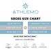 Athlemo Men's Bamboo Diabetic Socks 9-11 White (6 Pairs) | Loose Fit Circulation Crew, Seamless, Breathable & Odor-Free - Buy Online on GoSupps.com