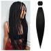 Aomig Pre-Stretched Braiding Hair 26 - Professional Art Fiber Extensions for Box Braids (Black) - 1PC Crochet Braiding - Buy Online on GoSupps.com