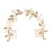 Ipetboom 1pc Handmade Pearl Comb Pearl Hair Pin Pearl Hair Accessories Bridal Hair Comb Golden Hair Comb Crystal Headpiece Bridal Comb Crystal Decor Wedding Bride Alloy Decorate