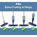 2 Pack Reusable Microfiber Cleaning Pads for Bona Mops - 18 Inch Machine Washable Refills - Buy Online on GoSupps.com