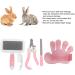 5Pcs Small Animal Grooming Kit with Rabbit Brush and Nail Clippers - Small Pink - Buy Online on GoSupps.com