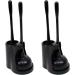 Casaphoria Toilet Plunger and Bowl Brush Combo for Bathroom Cleaning,Bathroom Accessories, Dark Black, 2 Sets Long_handle(2 Sets)
