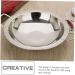 PRETYZOOM Dry Pot Amphora Hot Pot Chaffing Dishes Stainless Steel Cookware Flat Bottom Wok Pan Non Stick Frying Pans Stainless Steel Saute Pan Cookware for Kitchen Home Accessory 28X28X5.5CM Silver - Buy Online on GoSupps.com