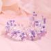 IYOU Princess Pearl Headband Purple Flower Communion Headpiece Birthday Bridal Wedding Hair Accessories for Girls - Buy Online on GoSupps.com