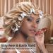 Silk & Satin Sleeping Cap for Curly Hair | Double-Layered Large Hood for Black Women | Natural Hair Protection in Violet & Champagne - Buy Online on GoSupps.com