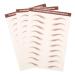 Sewroro Autocollants pour sourcils effet simul 3D tanche lot de 3 feuilles brun transfert l'eau pour maquillage naturel kit maquillage sourcils facile appliquer tenue longue