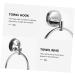 Mikikit Bathroom Towel Ring Towel Hooks Towel Hanger Bathroom Towel Rack Storage Box Individual Wall-Mounted - Buy Online on GoSupps.com