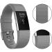 Buy Tobfit Replacement Silicone Sports Bracelets for Fitbit Charge 2 - 2-Pack Black & Gray | Durable & Comfortable Fitness Bands - Buy Online on GoSupps.com