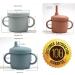 Silleebee Silicone 5-in-1 Sippy Training Cup with 3 Lids, Straw, and Handles - Ideal for Babies and Toddlers - Buy Online on GoSupps.com