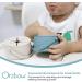 Orzbow Silicone Snack Pots for Toddlers - No-Spill Cups with Stable Lid & Handle - BPA Free - 2 Pcs Blue & Beige - Buy Online on GoSupps.com