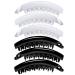 High-Quality RC Roche 6-Pack Ponytail Hair Clips | Robust Banana Clasps for Volume | Large Black & White Hair Accessories - Buy Online on GoSupps.com