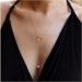 Boho Pearl Triangle Necklace - Gold & Pearl Minimalist Lariat Jewelry for Women & Girls | Free International Shipping - Buy Online on GoSupps.com